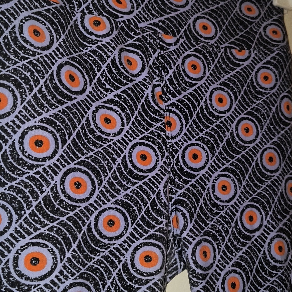 LuLaRoe Womens Leggings - Blue and Pink Circles